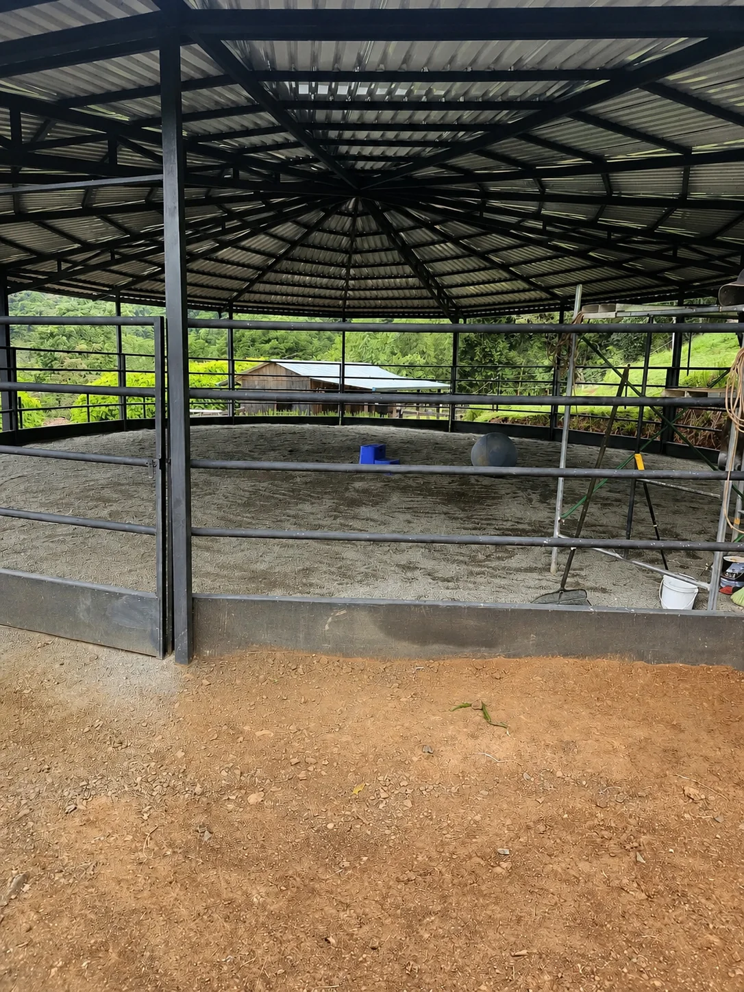 Covered arena interior